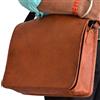 Fatto a mano Borsa A Tracolla Vintage In Pelle Per Laptop Da 19" Per Uomini Grande