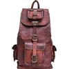 Fatto a mano Zaino Unisex Handmade In Pelle Vintage 20" Viaggio Marrone Rucksack