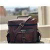 Fatto a mano Borsa In Vera Pelle Marrone Vintage 12" Per Fotocamera Stile Borsa Ad Spalla