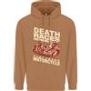 lovetshirts Death Gare Flat Track Motociclista Uomo 80% Cotone Felpa con Cappuccio