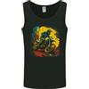 Gildan 64200 Canotta MotoX Motocross Uomo Nera Graphic Print 100% Cotone