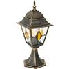 Qazqa antigua - Palo da giardino Classico - 1 luce - L 18.4 cm - Oro - Design I Rustico - Illuminazione esterna