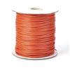 FASHEWELRY Rotolo di cordino in poliestere cerato, 1 mm, per fai da te, collane, bracciali, artigianato, colore corallo