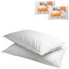 MAURY'S IL NUMERO UNO DEL RISPARMIO Maury's Coppia Cuscino Guanciale Anallergico - Ergonomico, Antiacaro, Traspirante, Letto Matrimoniale, Supporto ottimale, Benessere, con Federa - Made in Italy (DOLCE RIPOSO 78X48 CM)