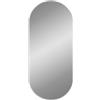 vidaXL Specchio da Parete Argento 100x45 cm Ovale