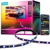 Govee Luci LED Retroilluminazione TV 2 Ritagliabili Su Misura, Striscia RGBWIC 4,4m per TV 32-70 Pollici, 210+ Scene, Sincrono Musica, App, Compatibile Matter, DIY