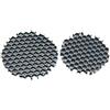 Generic Confezione da 2 Copriluci LED Rotondi Neri a Maglia a Nido d'Ape Anti-Abbagliamento per Faretti e Spot(110mm)