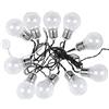 V-TAC VT-7010 catenaria luminosa led lampadine globo 3000K 10pcs 2M con pannello solare - sku 8559