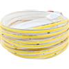 Cleiscry Striscia LED COB 220 V, 230 V, flessibile, Smart IC, senza bisogno di driver, ad alta luminosità, 296 LED, illuminazione lineare RA90, bianco/naturale, bianco caldo (bianco naturale 4000 K, 3
