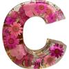 Generico Luce Notturna In Resina Floreale, Lettere In Resina Con Fiori Pressati Con Luce LED, Lampada Notturna Floreale Creativa, Luce Notturna Con Lettere Di Fiori Secchi, Regali Per La Festa Della Mamma