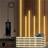 AIMENGTE Striscia LED COB 2m, 6 Rulli 12V Bianco Caldo Pannelli Acustici Tagliabili, con Dimmer Touch e Hand Sweep, per Armadietti per Vino, Scaffali, Armadi