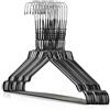 Hangerworld 25 Grucce Appendiabiti 40cm in Metallo Colorato Nero Salvaspazio per Casa e Lavanderia