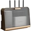 PZPIUGY Scatola portaoggetti per router WiFi, Scatola Porta Router WiFi da Parete, Mensola Portaoggetti per Decorazione da Parete, Organizer da Parete Scatola Nascondi Cavi(Transparent panel + coffee color)