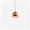 Wylolik Personalità moderna Mini Globe Plafoniera Cromo lucido soffiato a mano Vetro trasparente 5 Pollici Regolabile Specchio di vetro Sfera Lampada a sospensione Soggiorno appeso Decorativo Light B