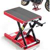 VEVOR Martinetto a Forbice per Moto, Piattaforma di Sollevamento Compatta Carico Max 499 kg, Escursione di Sollevamento 9,5-34 cm per Manutenzione Moto da Officina Garage, Sollevatore in Acciaio