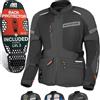 SHIMA ALPHA Giacca Moto Uomo 4 Stagioni AIRFORCE Paraschiena Giubbotto Protezioni Giacche Invernale Leggero Motociclista Abbigliamento Protezione Impermeabile Tuta da Moto (Uomini, Nero, XL)