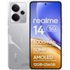 REALME - 14 5G 256GB 12GB Ram Display 6.67' Amoled Main Camera 50MP Dual nanoSim USB Type C Android 15 Snapdragon 6 Gen4 6000mAh Mecha Silver - SPEDIZIONE GRATUITA