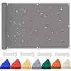 ZHJSHOU Telo Ombreggiante Rettangolare 1x1m con Occhielli - Vela da Sole Esterna Impermeabile 180g/m² con Corde, UV 95% per Pergolati/Cortili/Terrazza