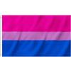 Generico Bandiera 90x150 cm LGBTQ, Lesbica, Transgender, asessuale, pansessuale, Bisex, non binario arcobaleno (Bisessuale)