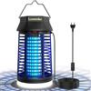 Loowoko Insetticida Elettrico Con Cavo Prolungato Da 3 m, Lampada Anti Zanzare Da 4200V Con Luce LED, Trappola Per Mosche Elettrico Impermeabile Mosquito Killer, Anti Zanzare Lampada Per Interni E