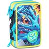 ASTUCCIO 3 ZIP SEVEN SJ GANG METAL DRAGON BOY