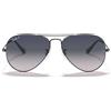 Ray-Ban Occhiali da Sole RB3025 004/78 Aviator Canna Di Fucile/Grigio Sfumato Unisex Polarizzati 62/14/140