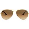 Ray-Ban Occhiali da Sole RB3025 001/51 Aviator Gradient Oro/Marrone Sfumato Unisex 58/14/135