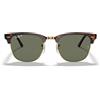 Ray-Ban Occhiali da Sole RB3016 990/58 Clubmaster Tartarugato/Verde G-15 Unisex Polarizzati 55/21/150