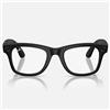 Ray-Ban Occhiali da Vista RW4012 601SSB Meta Wayfarer (Gen 2) Nero Opaco/Trasparente Unisex 53/22/155