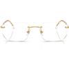 Ray-Ban Occhiali da Vista RX3768V 2500 Oro Arista/Trasparente Unisex 56/17/145