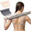 Yuomeaz 2 rondelle posteriori per doccia, panno esfoliante con manici, asciugamano per lavaggio posteriore su entrambi i lati per una pulizia profonda, vasca da bagno e doccia