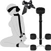 SenLuxe Set BDSM per Coppie - Collare, Manette e Cavigliere con Benda Occhi - Regolabile per Giochi Intimi Emozionanti