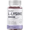 Bumjazz Caramelle gommose alla L-lisina, 60 pezzi, 1000 mg, integratore masticabile per la cura di labbra e herpes labiale, la salute della pelle, il sistema immunitario e l'assorbimento di calcio