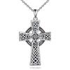 Vadmans Croce Celtica Collana in Argento Sterling Ciondolo Croce Abalone Shell Gioielli Regalo per le Donne