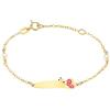Time RoaD Bracciale Bebè Bambina in Oro 9K FG00076/14 Farfalla - Ideale per Regalo Battesimo o Compleanno