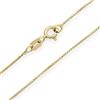 Catena - Cozmos Collana Collanina Bracciale Girocollo Catena Catenina Veneziana Piatta Diamantate Lati Fine 1mm Argento 925 Placcata Oro 14kt Italiano - 15 20 25 30 35 40 45 50 55 60 65 70 75 80 85 90 95 100cm