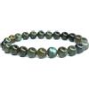 Felicidade Bracciale in labradorite del Madagascar - perle 8 mm - protezione ed eleganza naturale - vera pietra - gioiello energetico unisex in litoterapia per uomo e donna, meditazione e regalo