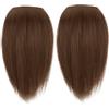 BEAHING Pieni per capelli per donne, 2 pezzi da 9,8 pollici invisibili topper con topper spesso su pezzi di capelli top femmini