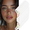 LOPHE Tatuaggi Temporanei Lentiggini, 12PCS Lentiggini Glitter Tatuaggi Temporanei Anti-udore e Impermeabili, Stelle e Cuore Colorate, per Spettacoli di Carnevale, Feste, Festival