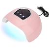 Pongnas Lampada professionale a 54W LED UV per unghie, adatto per l'uso professionale e domestico con display timer e 3 funzioni selezionabili (54W)