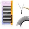 NAGARAKU YYY Ciglia 6D a forma di Y punte triple pre-sbiadite morbide leggere naturali volume russo estensione ciglia finte premade fan bouquet prefatto ventilatore Wispy Cluster Lash nero opaco (0,07