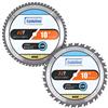 Luckyway Confezione da 2 lame per sega circolare da 25,4 cm 32T e 60T con albero da 5/8 pollici TCT lama per sega circolare per tagliare il legno