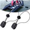 Tidevib Confezione da 2 ancoraggi per kayak, per supporto per remi resistenti con tappo di sicurezza, per perno di supporto per rotazione a 360 gradi, per gommoni, canoe, gommoni, foro da 19 mm, nero