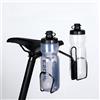 Tidevib Lega di alluminio per portabiciclette posteriore con doppio portabottiglie supporti anti-shake per stabilizzatore per borse da sella grandi, resistente nero