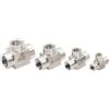 KJBDQQH Valvola A Connettore T In Acciaio Inossidabile 1 pz SS304 1/8 1/4 3/8 1/2 BSP Filettatura 3 Vie In Acciaio Inox 304 Tee Tubo Raccordo Adattatore del connettore per applicazioni all'aperto(1/8)