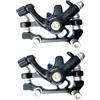 POPETPOP Kit Freno a Disco Meccanico in Lega di Alluminio Nero 1 Paio Anteriore e Posteriore Pratico e Facile da Installare per Mountain Bike