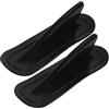 ELEOUTI Pinna da Surf in PVC Nero, Rimovibile per Aumentare la Stabilità a Forma per Tavola Gonfiabile, 2 Pezzi della Tavola da Paddle