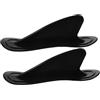 Housoutil 2 Pezzi Pinne da Surf in PVC Nere per Tavola da Surf Gonfiabile Accessorio Staccabile per Aumentare la Direzionalità e Deviatore d'Acqua per Barca SUP