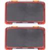 DEEPCRAFF 2 Pezzi Scatola per Esche da Pesca in Pp Arancione Organizer Compatto per Ganci da Pesca capacità Multipla