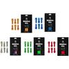 VIRELLO 6 bulloni di fissaggio per pinza freno a disco, M6 x 18 mm, viti per bici, con rivestimento in PVD, rosso, arancione, verde, blu, elementi di fissaggio in acciaio per MTBRoadCycling